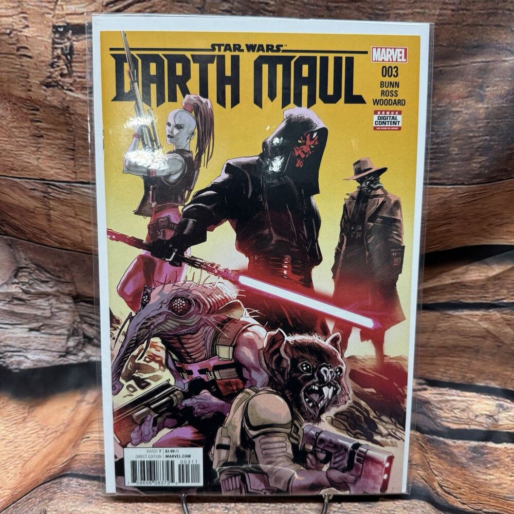 Star Wars Darth Maul #3 Marvel 2017 1st Cad Bane Cover NM Never Opened Bagged